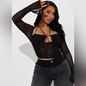 Mesh Corset Top
